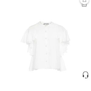 never been worn alexis white cape blouse